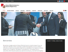 Tablet Screenshot of camarahispano-turca.org